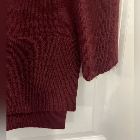 Women's Deep Burgundy Cowlneck Sweater - Picture 3 of 8